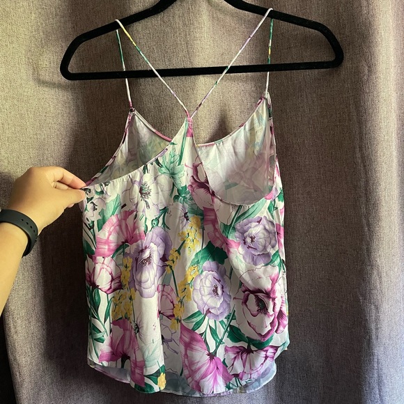 Victoria’s Secret Floral Satin Crossed back Cami - Picture 3 of 6